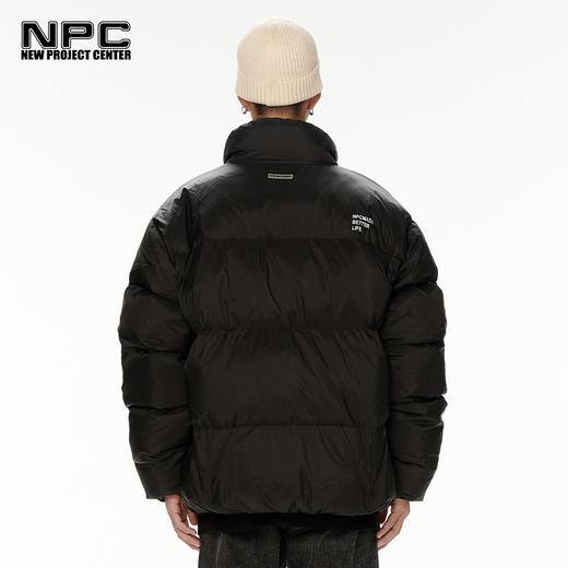 NPC潮牌男装李晨nic同款绣花拉链白鹅绒立领羽绒服情侣NP27DJ21 商品图3