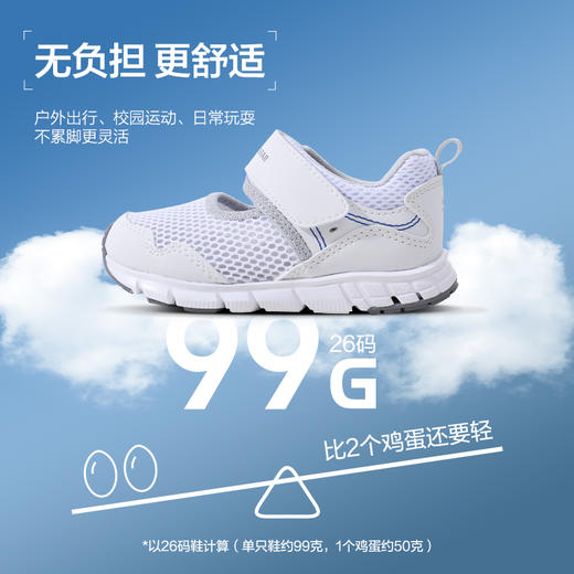 2025男女童校园小白鞋透气轻便运动鞋 商品图3