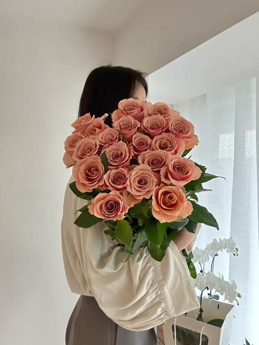 国产单头玫瑰莫泊玫瑰10支 商品图1