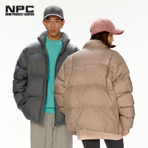 NPC潮牌男装李晨nic同款绣花拉链白鹅绒立领羽绒服情侣NP27DJ21 商品图1