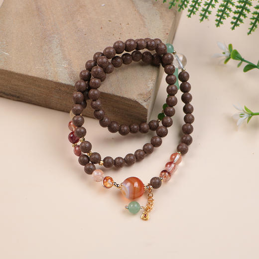 龙脑负氧离子：6mm光珠三圈红珠款 商品图3