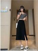 【MYBL】807垂感侧开叉后松紧腰超显瘦西装裙-喜出 商品缩略图3
