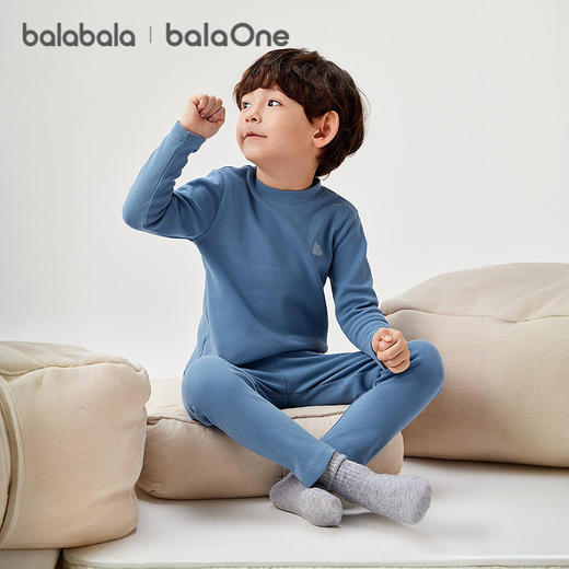 巴拉巴拉balaOne男童内衣套装儿童2件套新款童装2025秋冬舒绒保暖 商品图2