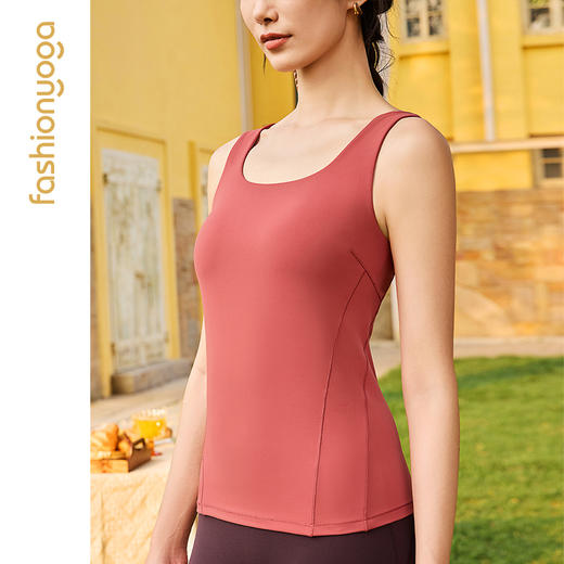 FC13261金标裸感系列高端U领一体杯背心 商品图13