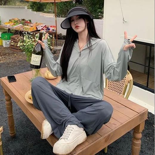 冰丝防晒衣女外穿2025紫外线新款夏季连帽长袖透气薄款外套宽松 商品图3