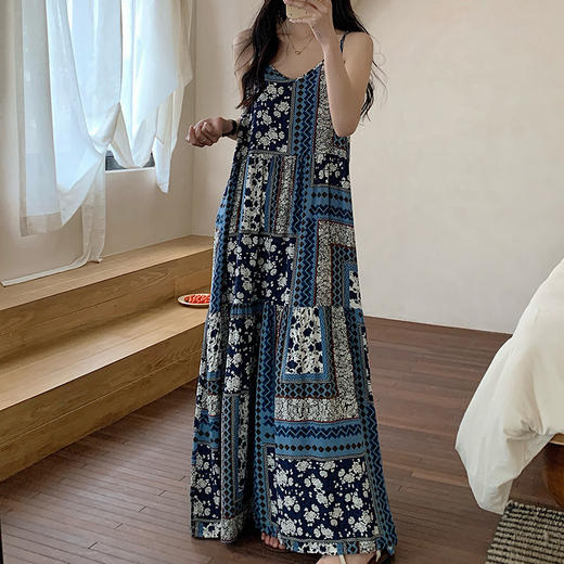 【YW】无忧购【甄选】棉绸吊带睡裙家居服可外穿SYS（截单后3-5天发货) 商品图3