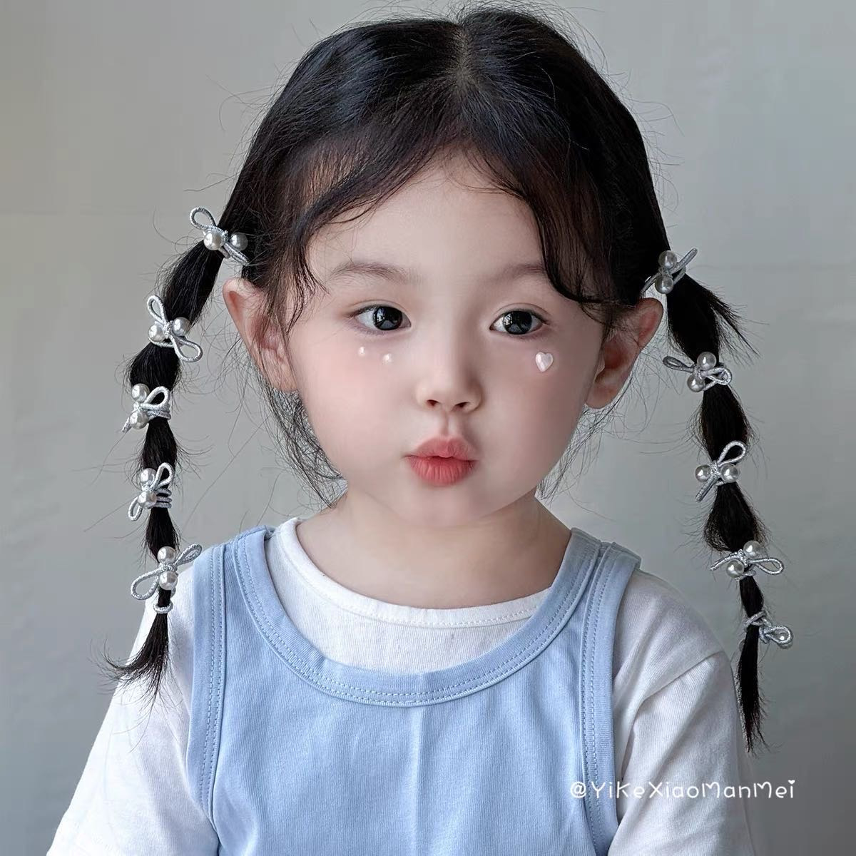 【家居百货】姐妹们看过来足足20根【可爱小揪揪珍珠发绳20件套】真的太好看了