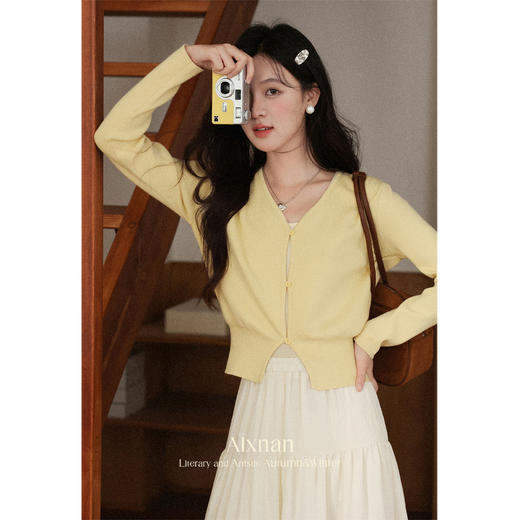 鹿向南「杏叶秋起」初秋好看内搭背心 商品图0