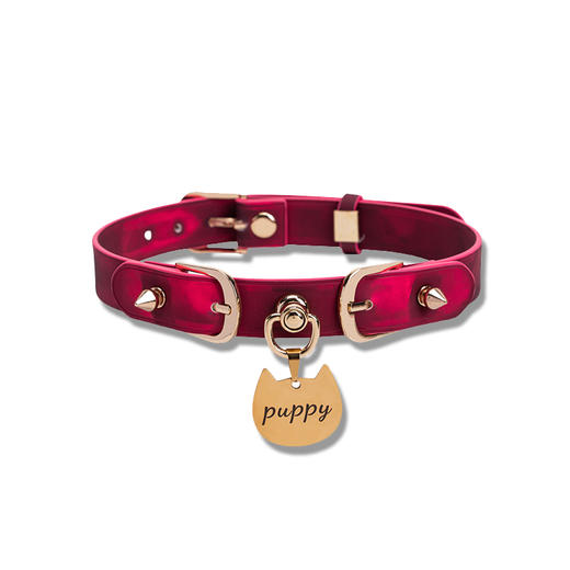 魅灵温变 温变朋克喵印choker 项圈+牵引 商品图4