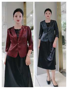 54N261时尚气质两件套款套裙