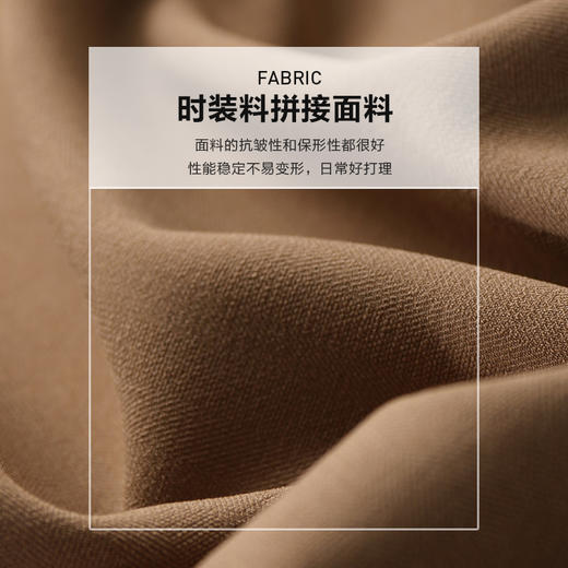 未风卡其色假两件连衣裙女秋2025年秋季新款女装气质文艺长款裙子 商品图4