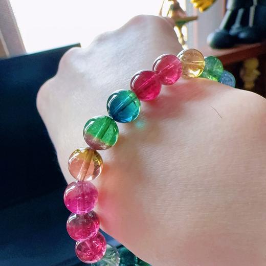 8mm单圈彩虹碧玺手串 商品图8