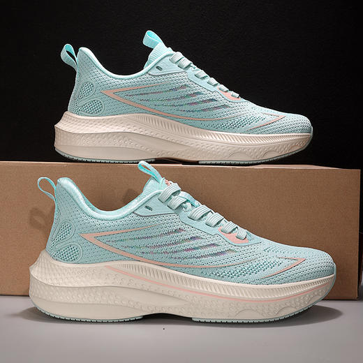 WFK幻影熊趣跑者缓震中底男女款休闲运动跑鞋H1827 商品图1