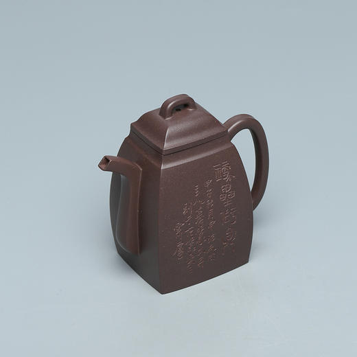 百年紫砂品牌铁画轩出品 超高温天青紫泥 汉方壶紫砂壶200cc 商品图2