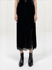 【MYBL】89010丝绒侧开叉半裙-喜出 商品缩略图0
