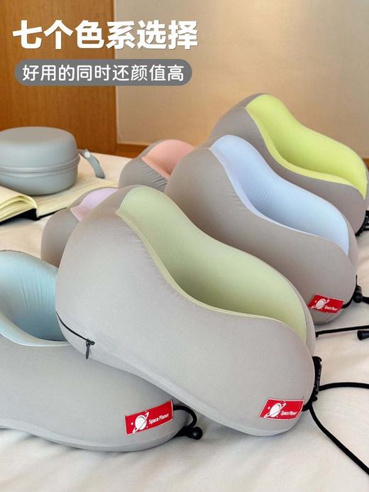 告别落枕！赠送收纳盒你的出行搭子来了！ 【旅行车载便携U形护颈枕】必备高颜值午睡枕❗️午休旅游车载必备 ✅360度环绕支撑不做歪脖人 ✅全方位托扶颈椎 商品图6