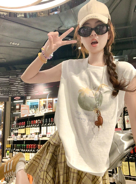 【129元任选2件】现货！韩系格纹不对称绑带半身裙 商品图9