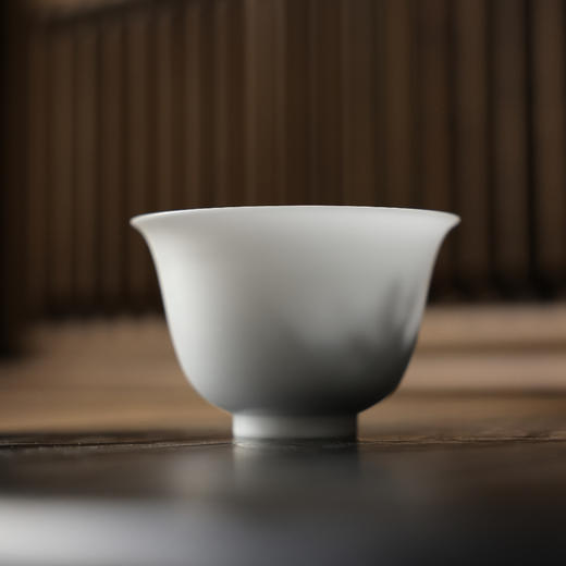 【饮月堂】德化白瓷羊脂/冰种玉瓷玉兰盖碗满容约150cc 商品图1