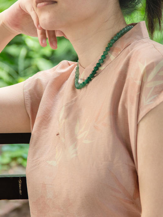 心选丨GIRATI 新中式系列非洲翠绿野渐变项链/霓虹玉韵手链 色泽温润独特 纯天然原石打造 带礼盒证书 商品图2