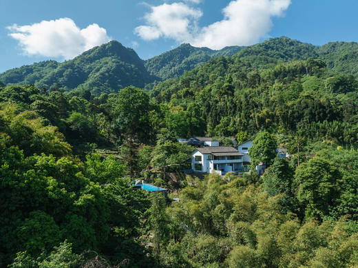 【峨眉山·583号院】4房/5房/9房山中观景泳池/温泉私汤院子，避暑耍水、轻奢度假休闲al 商品图3