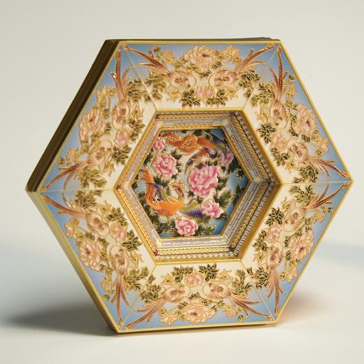 清代江南园林藻井冰箱贴三层可拆卸金属材质磁吸文创礼物纪念品 商品图4