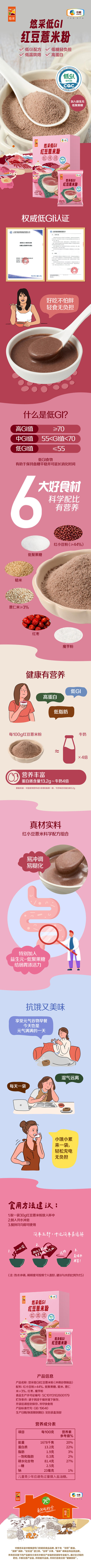 中粮悠采 低GI红豆薏米粉360g 商品图7