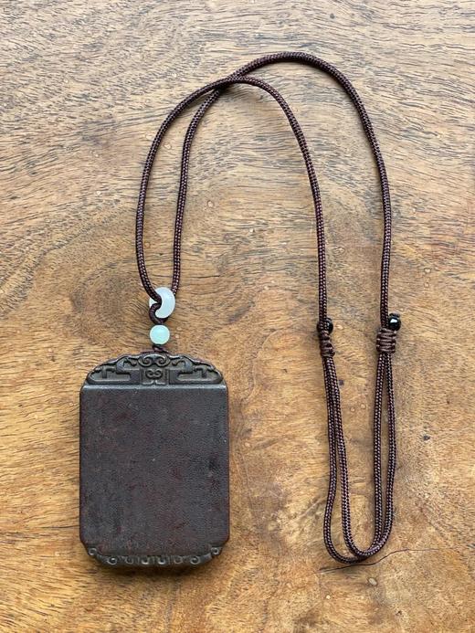 兽角雕螭龙框无事牌，顺丰包邮 商品图5