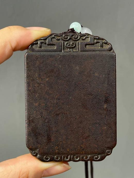 兽角雕螭龙框无事牌，顺丰包邮 商品图1