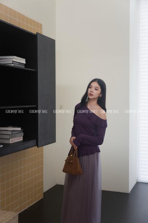 【门店同款】ENJOY秋季“谧色花颂”仙仙纱半裙 164543301 商品图3