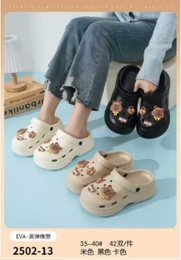 洞洞鞋/拖鞋系列 男女同款拖鞋 拉布布/大眼睛款女生舒适透气时尚简约可爱包头凉鞋 商品图10