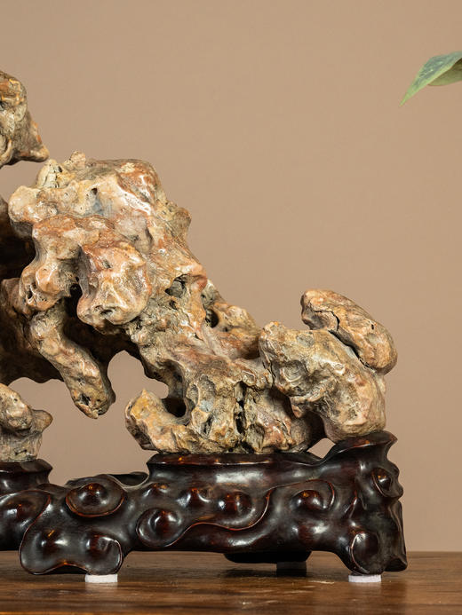 清	灵璧石文房赏石（红木座） 商品图3