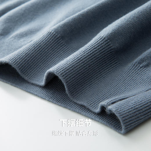 【含羊毛&含莱赛尔】圣得西男款圆领套头针织毛衫2025年秋季新款 商品图8