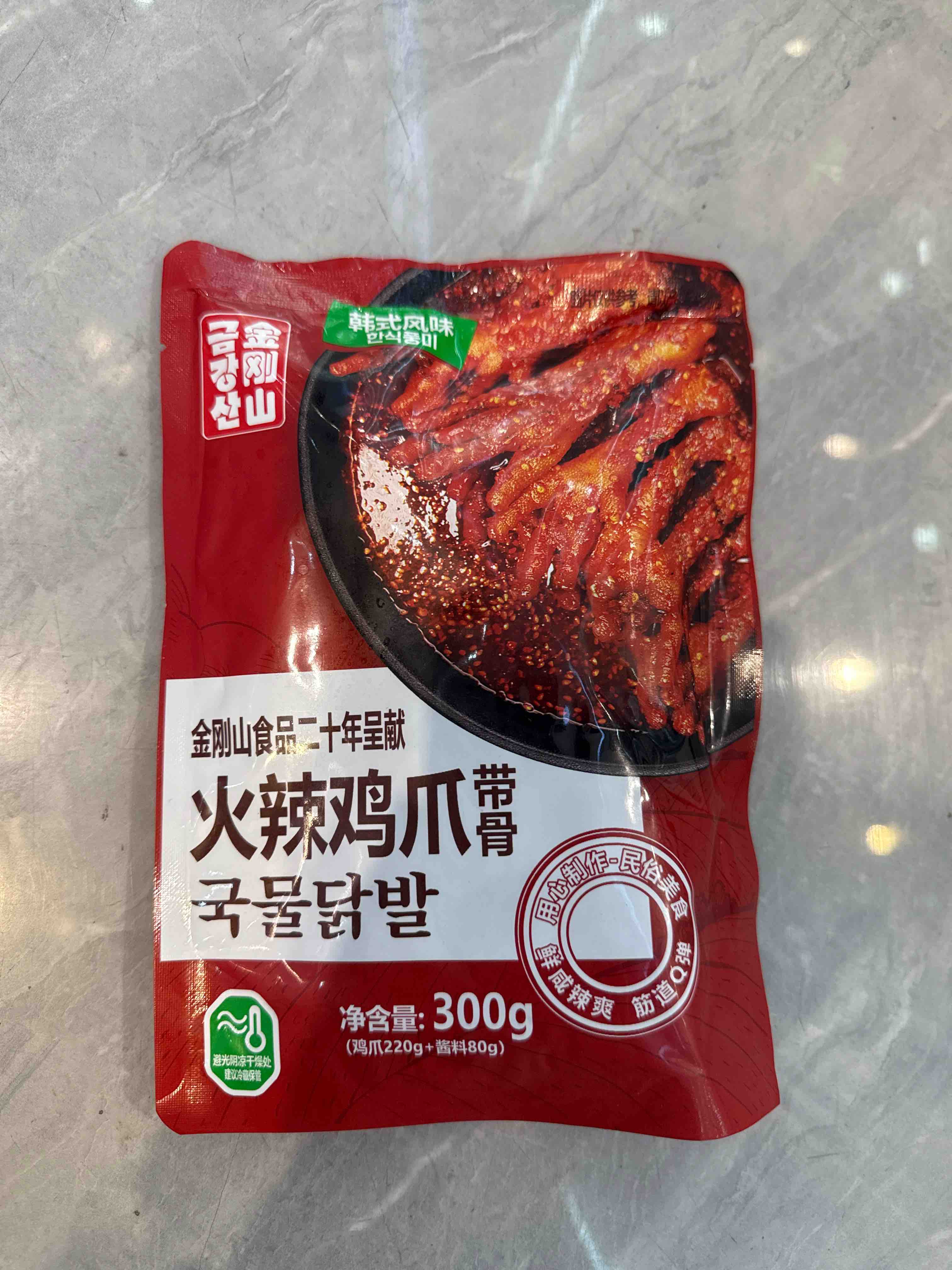 【满66包邮】金刚山火辣鸡爪