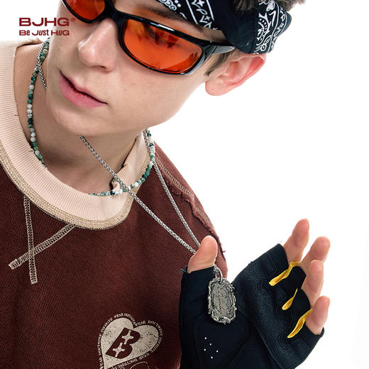 BJHG不计后果天使军牌项链男款复古做旧美式街头个性潮流情侣吊坠 商品图2