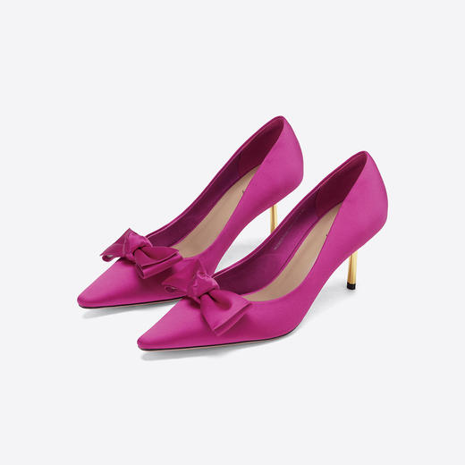 Westory2025年秋季小方头蝴蝶结港风彩色单鞋浅口鞋W25CE75871 商品图2