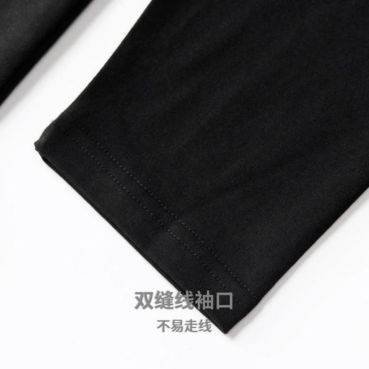 【100%棉 】圣得西纯棉圆领T恤2025秋季新款落肩型宽松长袖内搭男 商品图8