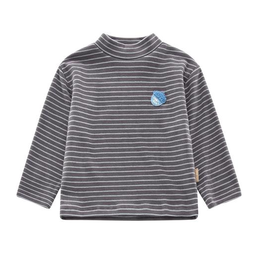 拉比童衣-3自然半高领i5上衣深灰LYDC10030194 商品图0