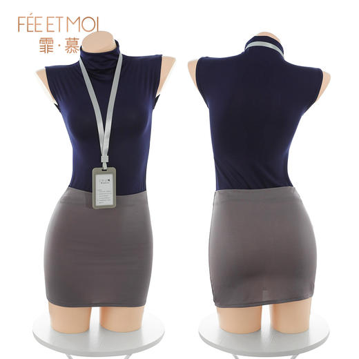【情趣内衣】霏慕 禁欲系OL秘书制服套装6205 商品图14