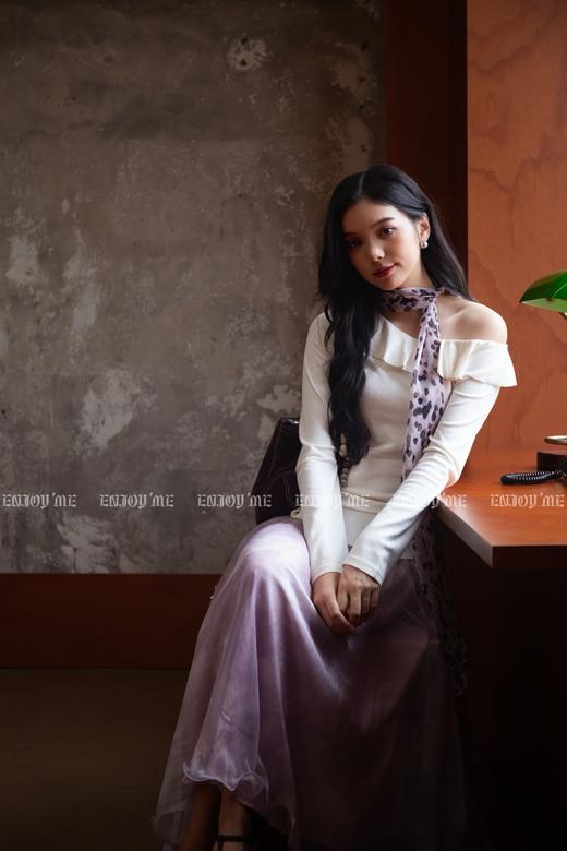 【门店同款】ENJOY秋季“光阴序语”氛围特调纱半裙 164247595 商品图3