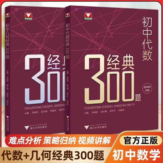 2026版初中几何代数经典300题吕峰波浙大优学几何代数知识考点 商品图3