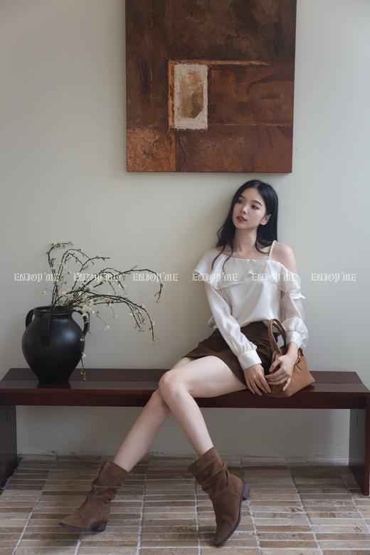 【门店同款】ENJOY秋季“浮光织影”韩系百搭短半裙 164246664 商品图3