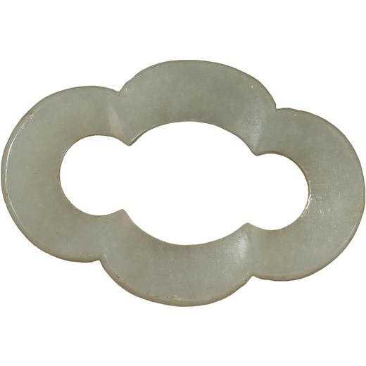 清	玉雕海棠形佩 商品图5