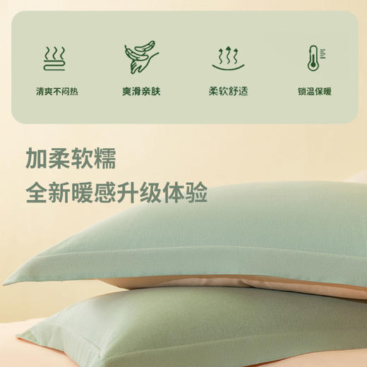 罗孚 莱赛尔棉磨毛秋松物语四件套 青绿色 商品图4