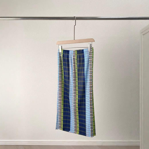 三宅风！森系穿搭中古系列半身裙松紧腰褶皱夏季新款中长裙！ 商品图1