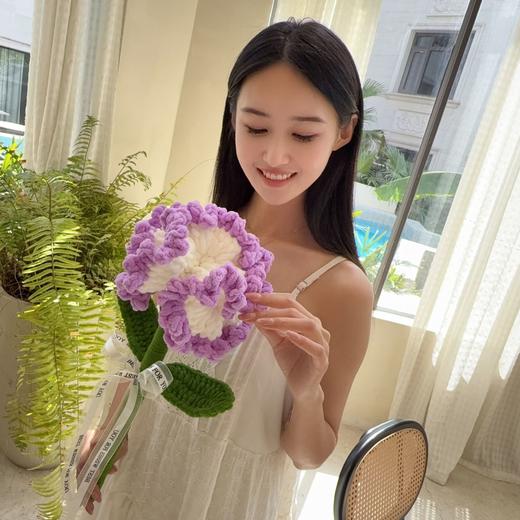 老师您辛苦了！【精致礼物，送给心爱的老师！】教师节礼物 大号单支毛线玫瑰花束手工钩花 七夕礼物 情人节礼物 教师节礼物 母亲节礼物 女生生日礼物-QB 商品图12