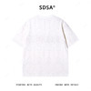 T4273SDSA夏季新款男士痞帅百搭提花设计圆领短袖T恤气质小众设计上衣 商品缩略图5