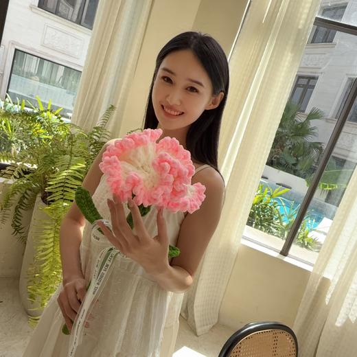 老师您辛苦了！【精致礼物，送给心爱的老师！】教师节礼物 大号单支毛线玫瑰花束手工钩花 七夕礼物 情人节礼物 教师节礼物 母亲节礼物 女生生日礼物-QB 商品图10