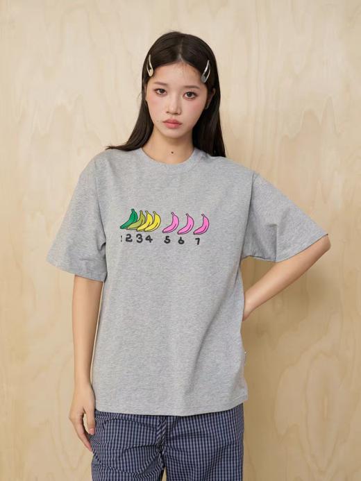 MoodLikeMe/MTX2541/香蕉的焦虑进程印花短袖T恤 商品图2