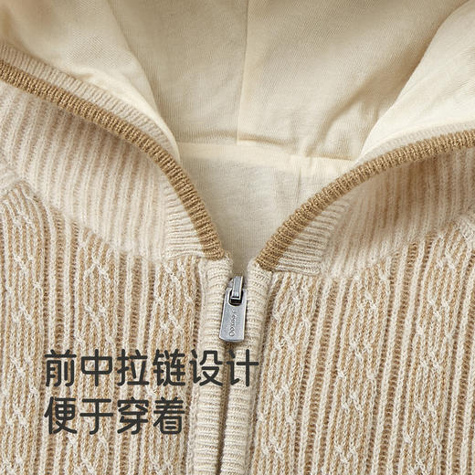 【高定系列】英氏婴儿连体衣秋冬羊羔绒保暖儿童衣服秋冬男童衣服 商品图3