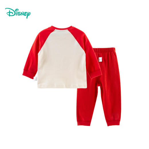 迪士尼春秋新款男女宝宝纯棉家居服国风喜庆长袖秋衣裤套装ZD3ET021 商品图5